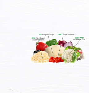healthy pizza ingredients banner