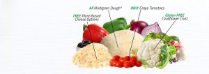 healthy pizza ingredients banner